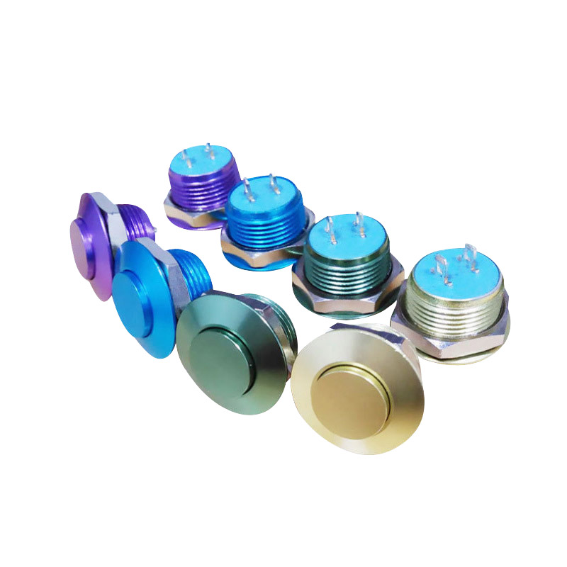 12mm轻触式金属按键开关12mm轻触式金属按钮开关M12金属开关