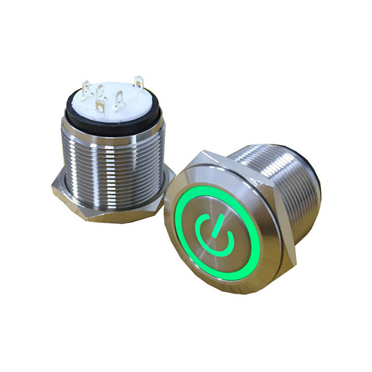 16mm金属按钮开关M16防水金属3