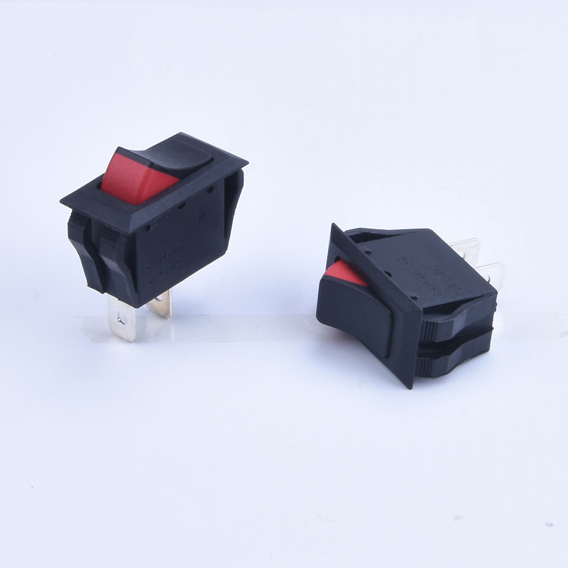 单刀单投船型开关双色按钮2