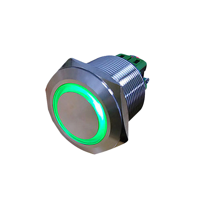 M25防水金属开关环形指示灯金属开关电源符号指示灯金属按钮开关