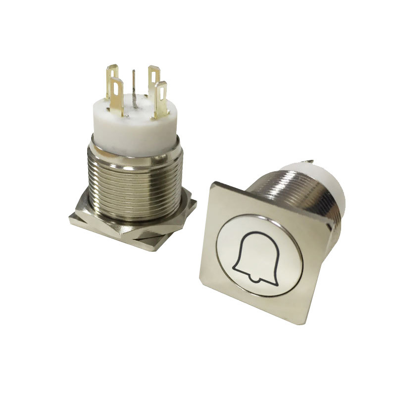 诚信厂家供应嘉腾红绿双色发光方型门铃按钮